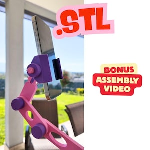 Extendable Phone Holder | Adjustable Tripod for Photography & Video | Content Creator Accessory