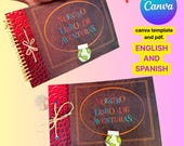Nuestro libro de aventuras / My adventure book/ Inspirado en la pelicula UP / Versión english y español - ARCHIVO DIGITAL