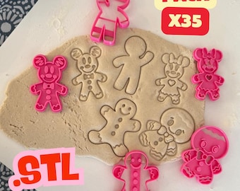 Christmas Cookie Cutters STL Pack: 3D Printing Files, 35 Festive Designs (Digital Download)