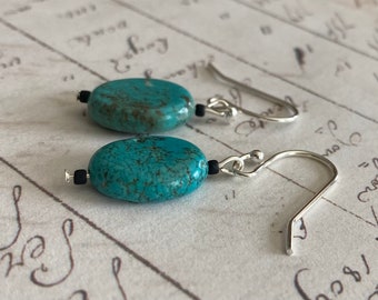 Turquoise Bliss: Healing Bead Earrings