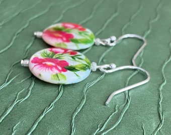 Blooms in Shell Earrings