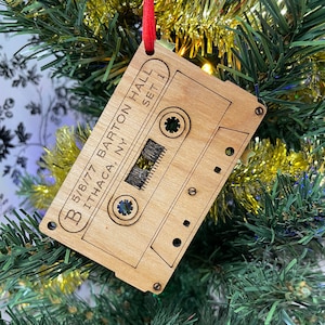 Personalized cassette ornament