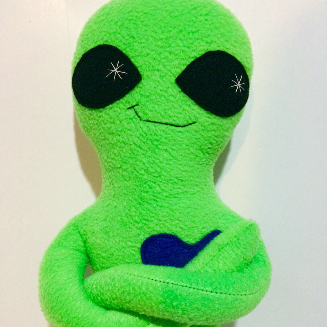 LARGE Green Alien Plush Alien Monster Stuffed Animal Fleece | Etsy
