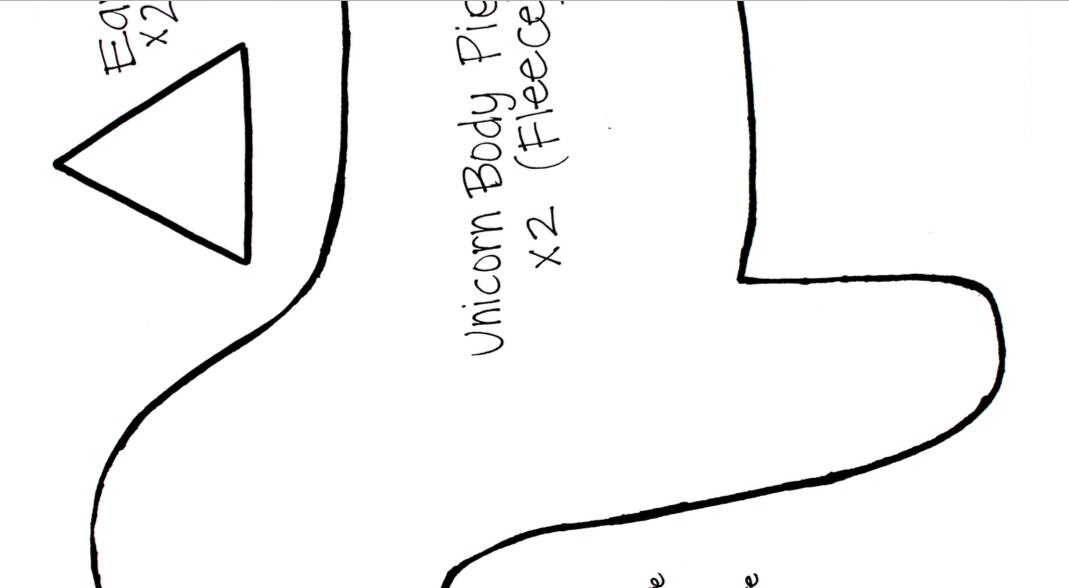 Unicorn Stuffed Animal Pattern Instructional How to Make and Etsy