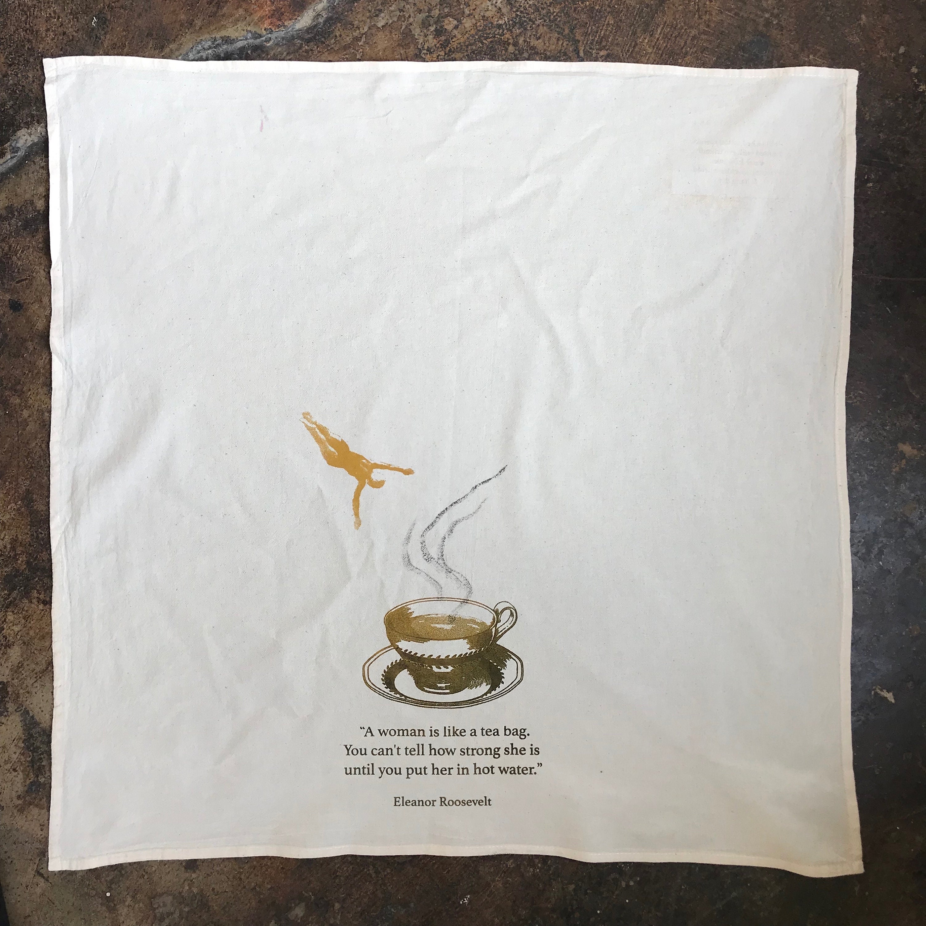 A Women is like a Tea Bag...Eleanor Roosevelt quote on kitchen | Etsy