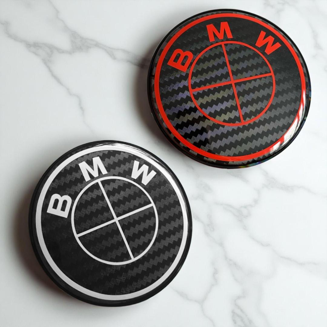 Custom Emblem / Badge - Carbon Fiber Effect Emblem (NOT real carbon) - 95 mm / 82 mm / 78 mm / 74 mm / 58 mm or custom size for BMW