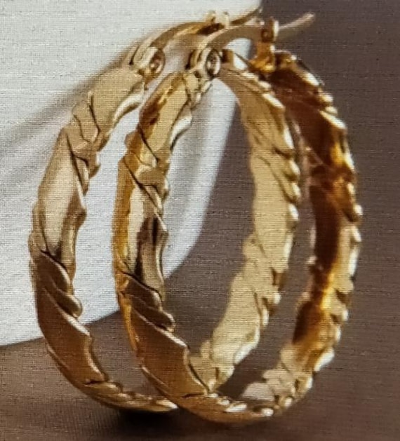 Gold Plated Hoop Earrings
