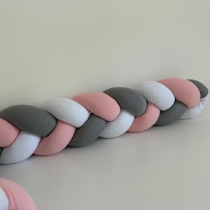 Braided Cotton Draft Stopper: Nursery Decor, Custom Length