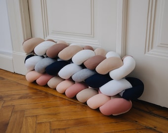 Braided pillow knotted Stopper Door protector Nursery Decor