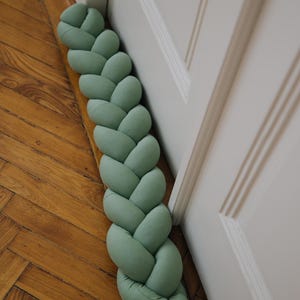 Braided Door Barrier Draft window stopper Door guard Protector Noise Barrier Unique gift Throw pillow Home decor Kids room
