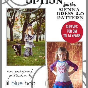 DIY PDF Pattern and Tutorial Long Sleeve Option for Sienna Dress 2.0 image 2