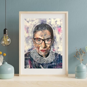 Fine Art Print - RBG Ruth Bader Ginsburg - 8"x10" or 12"x16" on Deep Matte Paper