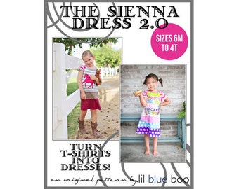 DIY PDF Pattern and Tutorial - The Sienna Dress 2.0 - Sizes 6M to 4T