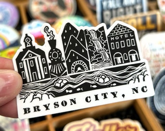 3" x 2" Bryson City Smoky Mountain Sticker