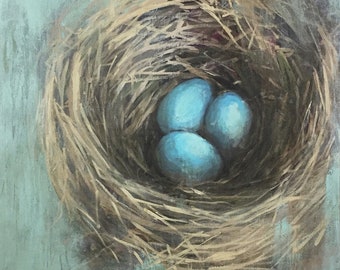 Fine Art Giclee Print - Robin Egg Nest No. 1 - 8"x10" on Deep Matte Paper