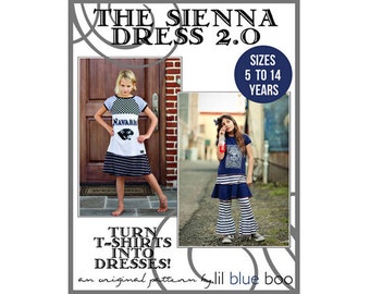 DIY PDF Pattern and Tutorial - The Sienna Dress 2.0 - Sizes 5 to 14