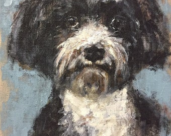 Custom 12"x12" Pet Portrait Painting - Original Painting Commissions