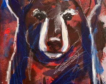 Fine Art Print - Abstract Bear - 8"x10" on Deep Matte Paper