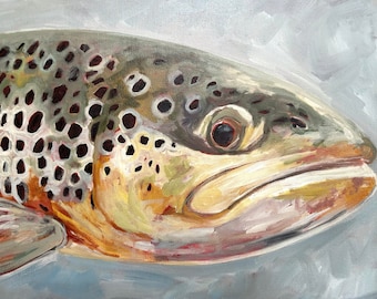 Fine Art Print - Brown Trout - 8"x10" on Deep Matte Paper