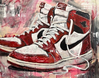 Original Painting - Shoes - Acrylic 24" x 24" Canvas