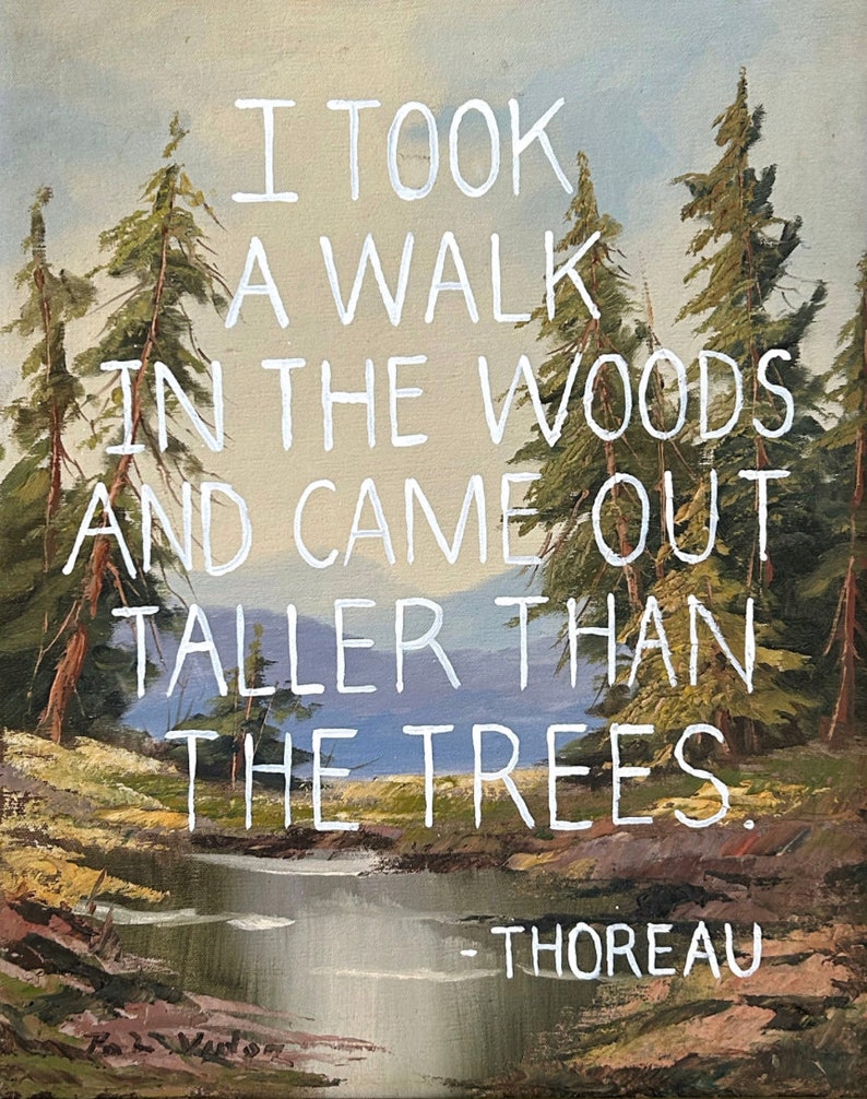 Fine Art Print I Took A Walk Thoreau 8x10 on Deep Matte Paper image 1