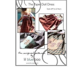 DIY PDF Pattern and Tutorial - The Paper Doll Dress - Sizes 6M to 6 Years