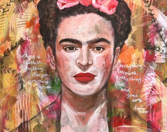 Fine Art Print - Frida Kahlo - 8"x10" or 12"x16"