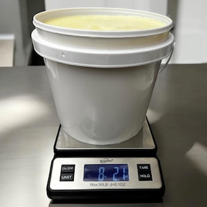 1 gal 7.5lb Grass-fed and Finished Beef Tallow | 100% PURE Suet | from Regenerative Farms in OR and WA | Tallow Skincare, Soap