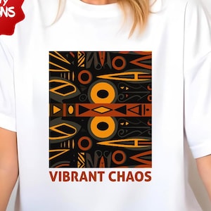Vibrant Chaos PNG: Abstract Grunge Streetwear Design (Digital Download