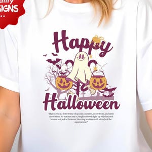 Happy Halloween PNG, Spooky Digital Download, Halloween Clipart, Sublimation Graphic, Halloween Party Design, DIY Printable