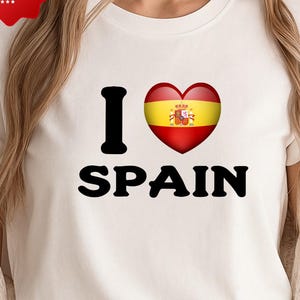 I Love Spain PNG, Spanish Flag Heart Graphic for T-Shirts, Digital Sublimation File, España Pride Clipart | Spain Travel Printable Art