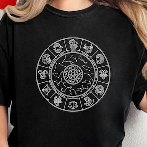 星座PNG：モダンな天体Tシャツグラフィック（デジタルダウンロード）