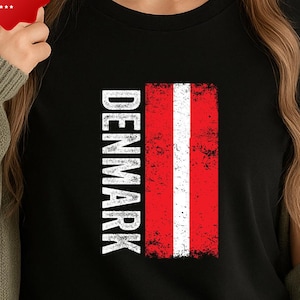 Dänemark Karte PNG, dänische Land Silhouette T-Shirt Grafik, Dänemark Pride digitales Sublimationsdesign, sofortiger Download für Cricut & Print