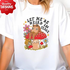 Funny Frog PNG: &quot;Let Me Be Weird in Peace&quot; Quirky Design (Digital Download)