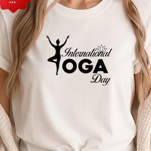 International Yoga Day PNG, Yoga Sublimation Design, Wellness Digital Download for T-Shirts, Mugs & Meditation Decor, Instant Download