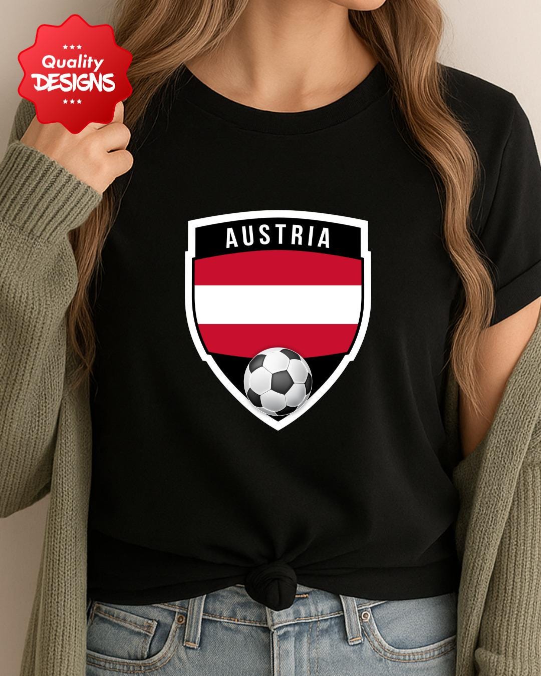 Austria Football PNG, Digital Soccer Clipart With Austrian Flag Colors ...