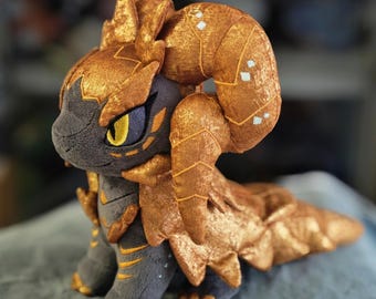 Muñeco de peluche de Kulve Taroth de Monster Hunter, lindos juguetes de peluche, muñeco de dragón de 40/30/20 cm, regalo para gamers, regalos para fans de Monster Hunter, regalo de cumpleaños