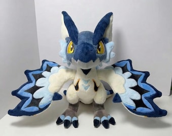 Peluche Legiana Gritona de Monster Hunter, hecho a mano, 40/30/20 cm, regalo para gamers, regalos para fans de Monster Hunter, regalo de cumpleaños.