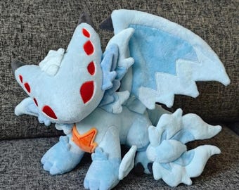 Muñeco de peluche de Monster Hunter Xeno'jiiva, hecho a mano, 40/30/20 cm, muñeco dragón, regalo para gamers, peluche de videojuego, regalos para fans de Monster Hunter, regalo de cumpleaños