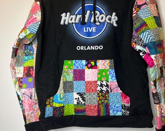Sudadera con capucha polar modificada Hard Rock Cafe - Orlando - M