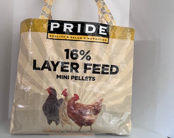 Large Feed Bag Totes featuring CHICKENS!!!