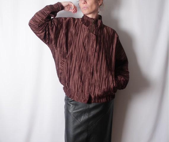 80s Dolman Micro Pleat Jacket