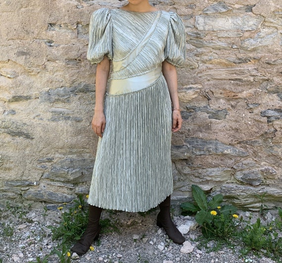80s Mary Mcfadden Fortuny Pleats Dress