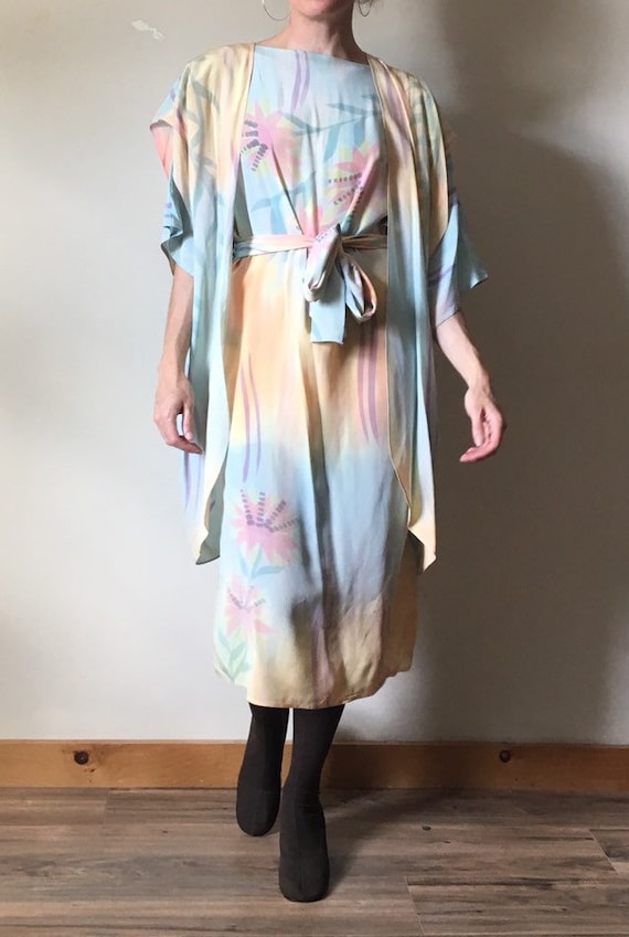 3 Piece Handpainted Silk Dress Set