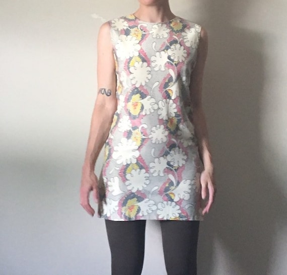 70s Print Mini Dress