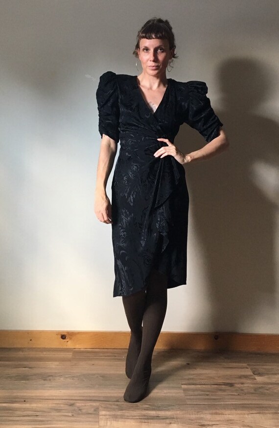 80s Puff Sleeve Dress