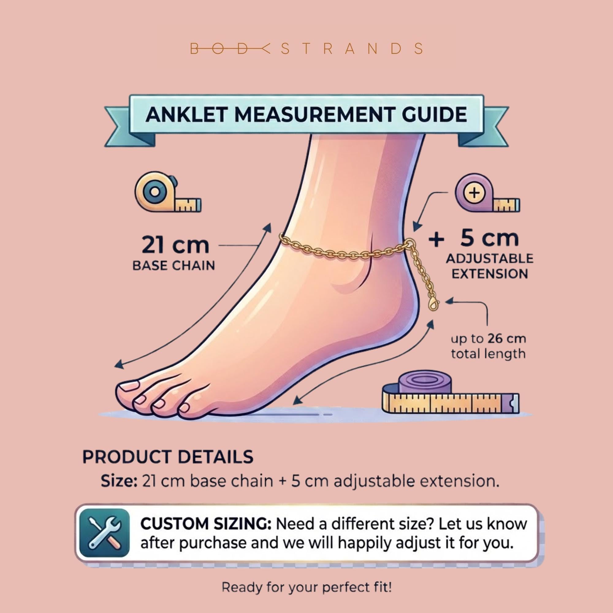 Gold stainless steel zodiac anklet with dangling charm, handmade beach ankle bracelet for daily wear