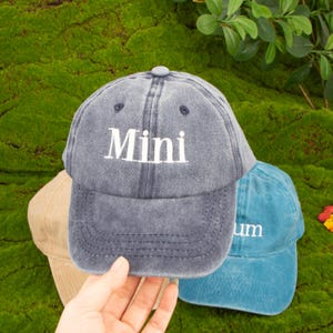 Custom Embroidered Washed Hat,Text Embroidered Cap,Childrens Hat,Kids Hat,Custom Dad Hat,Mama Hat,Matching Hats,Vintage Washed Baseball Cap