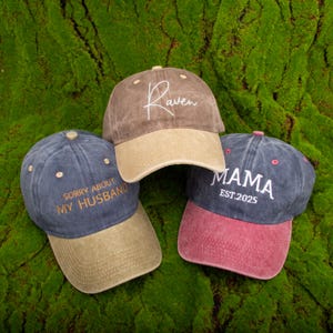 Custom Embroidered Two-tone Trucker Cap,Matching Cap,Vintage Style Trucker Hat,Big Bro Hat,Custom Mum & Dad Caps,Unisex Cap,Gift for Him/Her