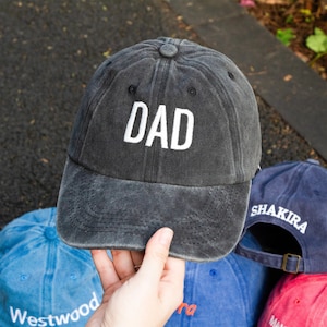 Custom Embroidered Washed Cap,Family Matching Cap,Kids Hat, Big Bro Hat,Custom Mum and Dad Caps,Matching Hats,Vintage Washed Baseball Cap